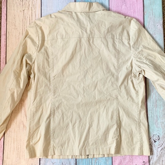 Vintage GAP 100% cotton Beige Long Sleeve zip up Jacket - Picture 8 of 8